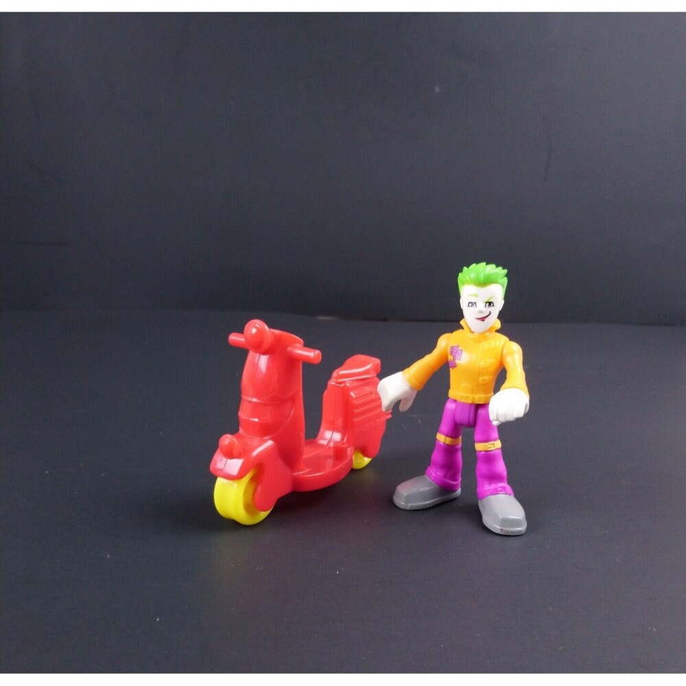 Imaginext DC Super Friends Batman Joker Laugh Factory Action Figure With Scooter